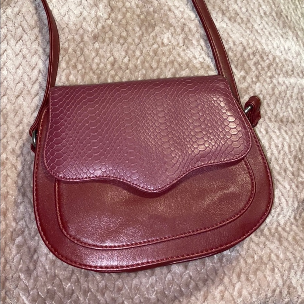 Maroon purse